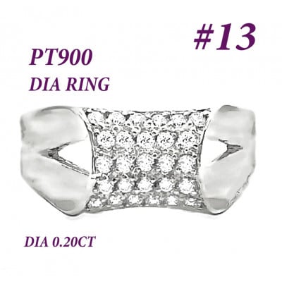 PT900 ダイヤモンドリング 0.2CT RADR-6756DI-P #13