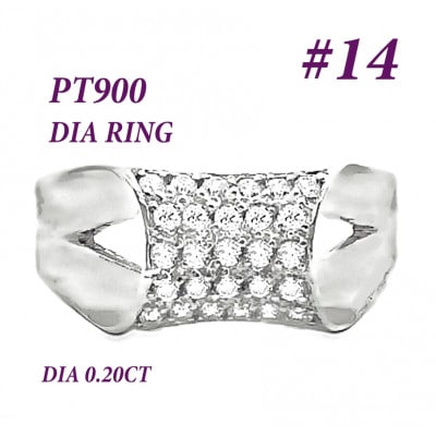 PT900 ダイヤモンドリング 0.2CT RADR-6756DI-P #14