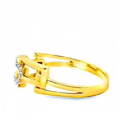 K18 チェーンリンクリングDIA0.1CT RADR-6937DI-Y #16