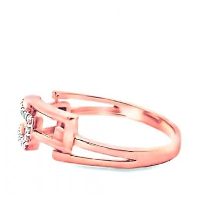 K18PG チェーンリンクリングDIA0.1CT RADR-6937DI-R #14