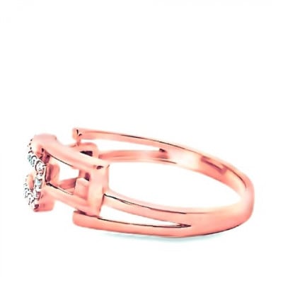 K18PG チェーンリンクリングDIA0.1CT RADR-6937DI-R #17