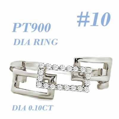 PT チェーンリンクリングDIA0.1CT RADR-6937DI-P #10