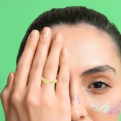 K18 ツイストダイヤ　リング　RADR-6940DI-Y #9