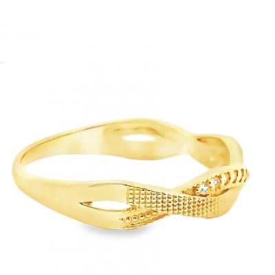 K18 ツイストダイヤ　リング　RADR-6940DI-Y #12