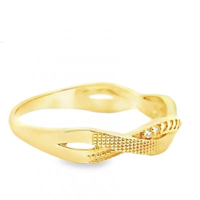 K18 ツイストダイヤ　リング　RADR-6940DI-Y #14