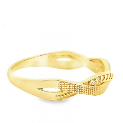 K18 ツイストダイヤ　リング　RADR-6940DI-Y #18