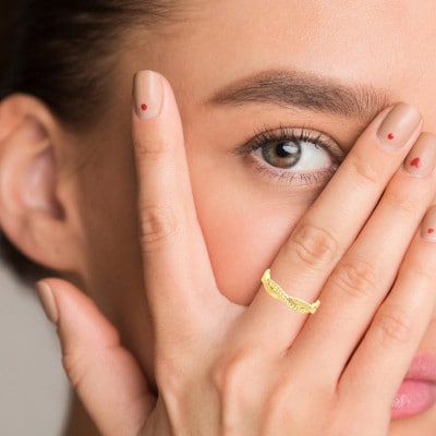 K18 ツイストダイヤ　リング　RADR-6940DI-Y #18