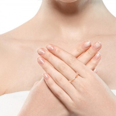 K18PG ツイストダイヤ リング RADR-6940DI-R #18