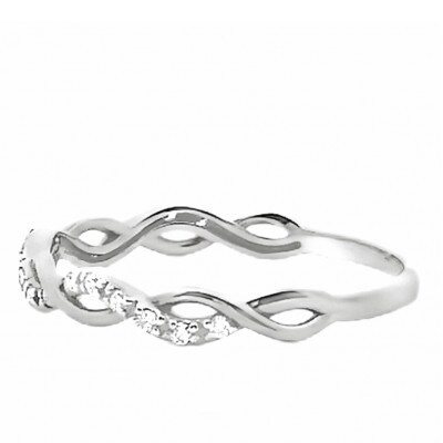 PT900 ツイストデザインダイヤリング 0.08CT RADR-6903DI-P #10