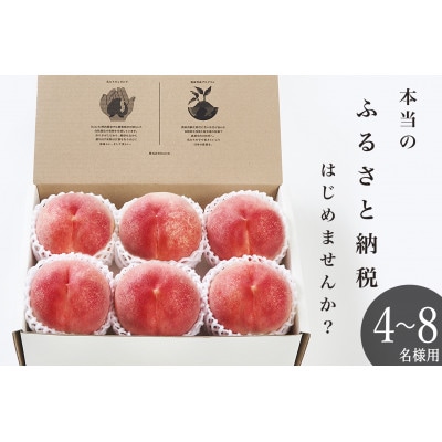大玉桃(品種おまかせ)　6個(約2.7kg)