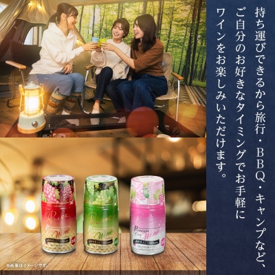 モンデ酒造の プレミアム缶ワイン 白 300ml 12本入  山梨県 笛吹市