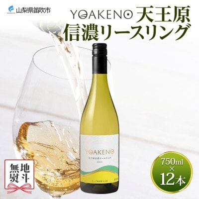 【のし付き】山梨県 YOAKENO 天王原信濃リースリング 12本 白ワイン モンデ酒造 笛吹市