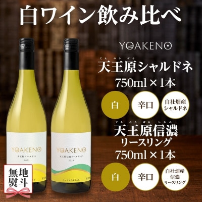 【のし付き】山梨県 YOAKENO 白ワイン(天王原シャルドネ・信濃リースリング) 笛吹市