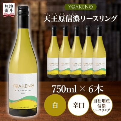 【のし付き】山梨県 YOAKENO天王原信濃リースリング 750ml×6本 白 モンデ酒造 笛吹市