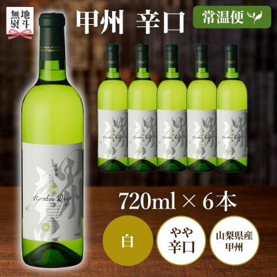 【のし付き】甲州辛口 720ml×6本 白ワイン モンデ酒造 山梨県 笛吹市