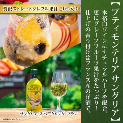 無地熨斗 プティモンテリア サングリアスパークリングブラン 290ml 6本 モンデ酒造 笛吹市