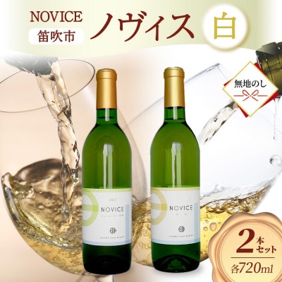 【無地熨斗】白ワイン NOVICE(ノヴィス)白 甲州 2種 セット 日川中央葡萄酒 山梨県笛吹市