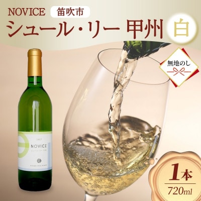 【無地熨斗】白ワイン NOVICE シュール・リー 甲州 720ml 日川中央葡萄酒 山梨県笛吹市