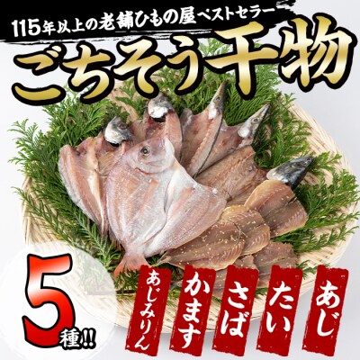  ごちそう干物5種セット (11尾・5種) 