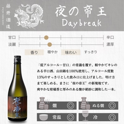 藤井酒造 特別純米酒 夜の帝王 720ml 3種セット