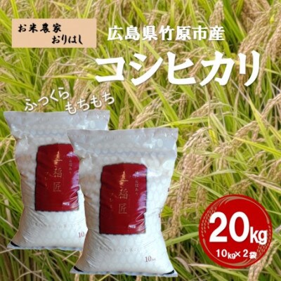 お米 コシヒカリ 精米(20kg[10kg×2])