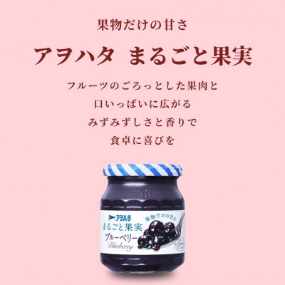 アヲハタ まるごと果実 3種9瓶(1瓶250g～256g)ブルーベリー/マンゴー/オレンジ 各3瓶