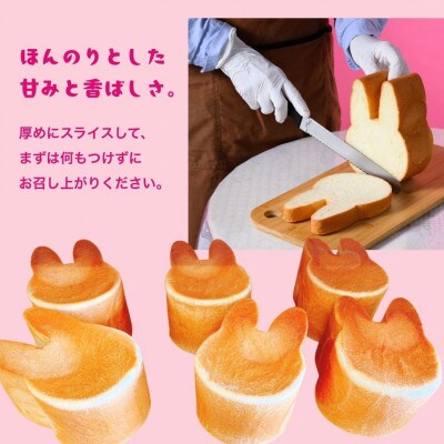 うさぎ食パン 2斤 村上ベーカリー【ご当地パン 朝食 トースト】