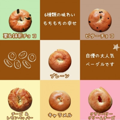 米粉ベーグル バラエティセット 6個入り 6種 村上ベーカリー【冷凍】