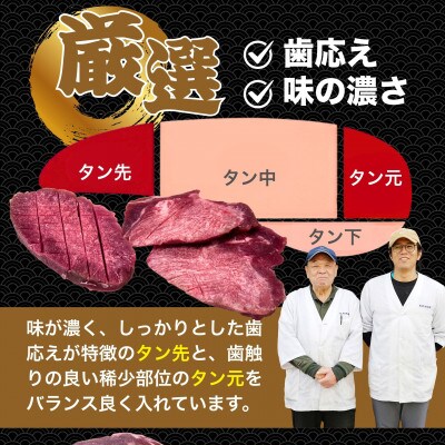 【瀬戸内レモン特製塩だれ】厚切り牛タン 300g 訳あり 尾野精肉店の牛タン
