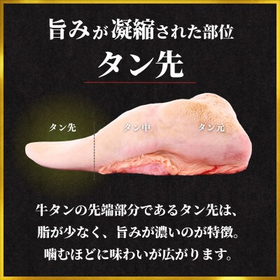 【国産牛タン タン先】薄切り 1kg 瀬戸内レモン塩だれ 創業67年尾野精肉店