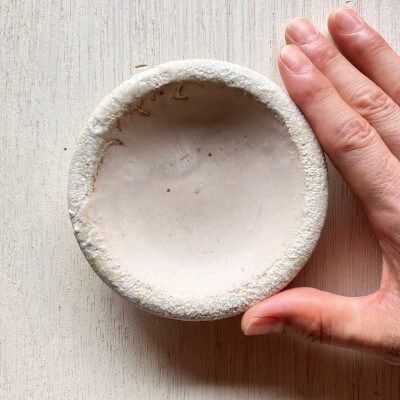 ぽれぽれ工房 リムこざら カオリン(白色)2枚