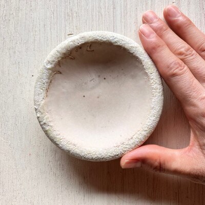 ぽれぽれ工房 リムこざら カオリン(白色)4枚