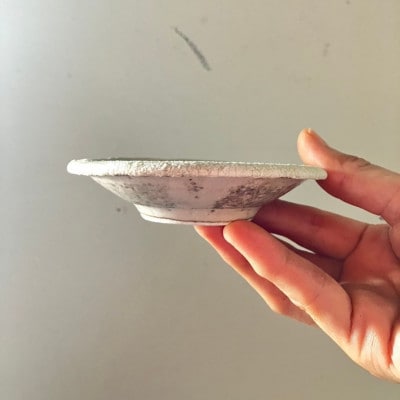 ぽれぽれ工房 リムこざら カオリン(白色)5枚