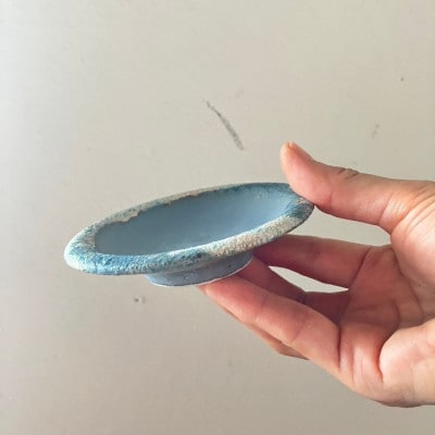 ぽれぽれ工房 リムこざら カオリン(青色)3枚