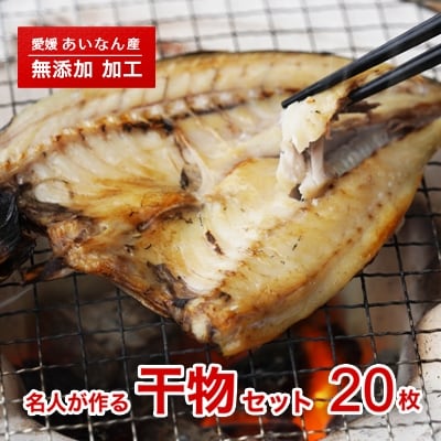 ≪訳あり≫名人が作る!武久海産の干物(丸干し・開き)セット20枚