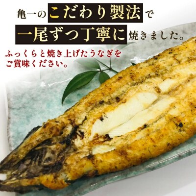 国産うなぎ 手焼き 白焼き 1尾 約120g たれ 山椒付き 愛媛県 愛南町 お食事処 亀一
