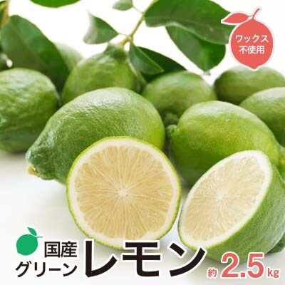 みかん職人の国産グリーンレモン(りのか)2.5kg