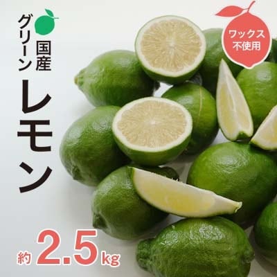 みかん職人の国産グリーンレモン(りのか)2.5kg