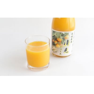 清見ジュース ストレート 720ml× 4本 中山農園 みかん 柑橘 きよみ 無添加 数量限定 愛媛