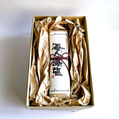 海人の藻塩 巻紙包み (500g)7000円 塩 しお 藻塩 も塩 愛南町 蒲刈物産株式会社