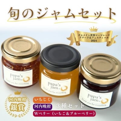 【イギリス世界大会受賞】ジャムとマーマレード 旬のジャム 3種セット Papa's jam