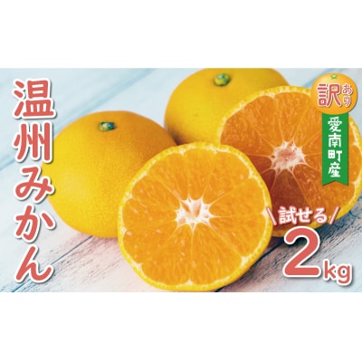 先行受付 お試し用 訳あり 温州みかん 2kg 愛媛みかん 愛南町 愛媛県 ミッチーのおみかん畑