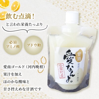 愛南ゴールド 入り 甘酒 (170ml×16本) 20000円 あま酒 パウチ 愛南町青果市場
