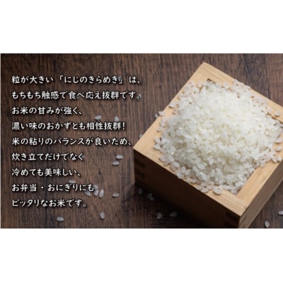 先行受付 新米 令和7年産 定期便 5kg×3回 にじのきらめき 合計 15kg 精米 愛南町
