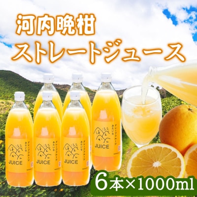 河内晩柑ストレートジュース 6本×1000ml 愛南ゴールド ジュース 清家ばんかんビレッジ