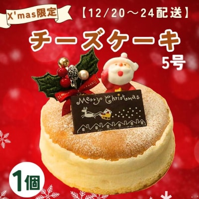 【先行受付】クリスマス チーズケーキ 5号 サイズ 10000円 数量限定 ( チーズスフレ )  