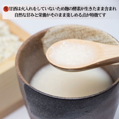 生 甘酒 【ノンアルコール】<非加熱 無添加 無保存料>酵素の力(170g×10本) 愛なんよ