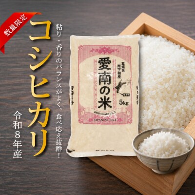 【先行予約】新米 令和8年産 コシヒカリ 5kg お米 白米 えひめ南農業協同組合 愛南町 愛媛県