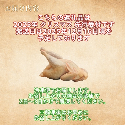 クリスマス 先行受付 媛っこ地鶏 丸鶏 約1.8㎏ ローストチキン ローカルスタンダード