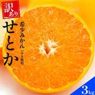 先行予約 訳あり せとか 3kg ハウス栽培 愛媛県 愛南町 豊田農園
